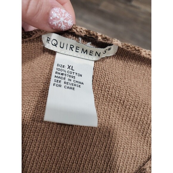 Requirements Long Sleeve Pullover Sweater Top Women’s XL Leopard Cheetah - Picture 4 of 5